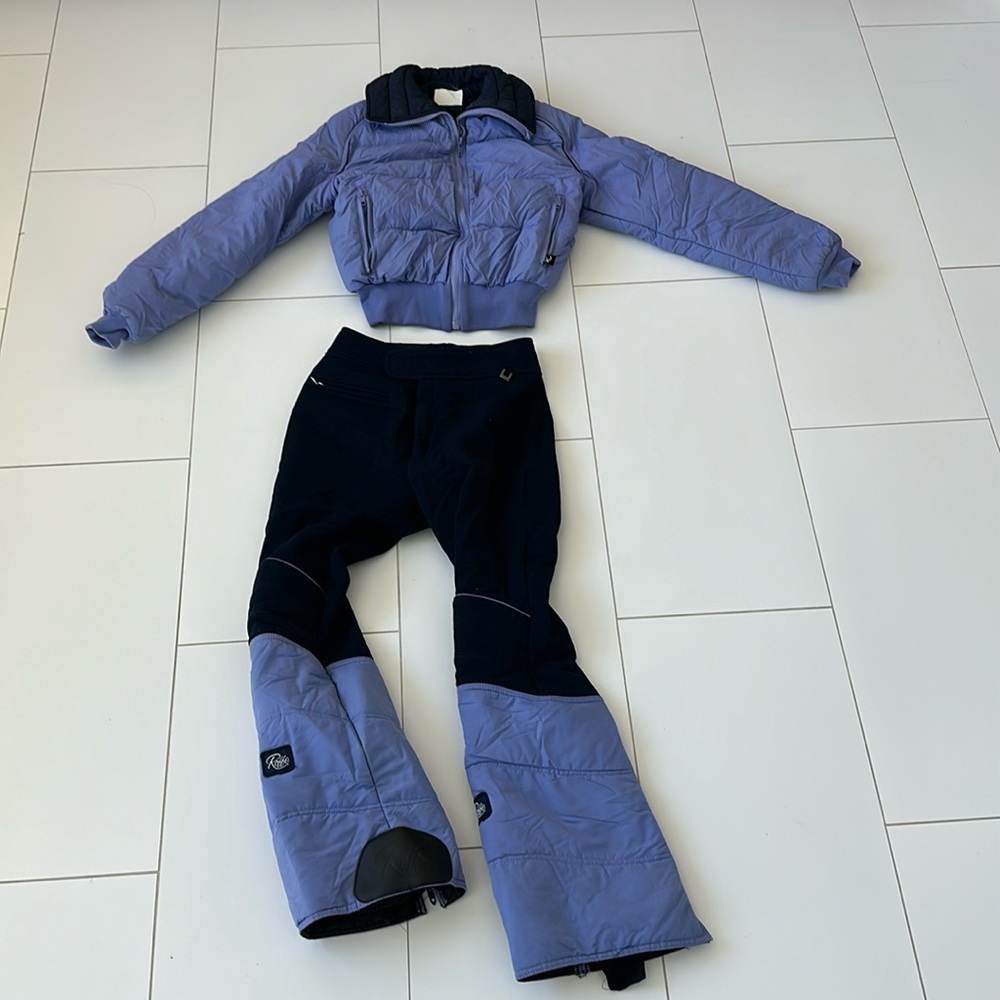ROFFE vintage made in USA ski set jacket and pants snow waterproof ladies 10/12